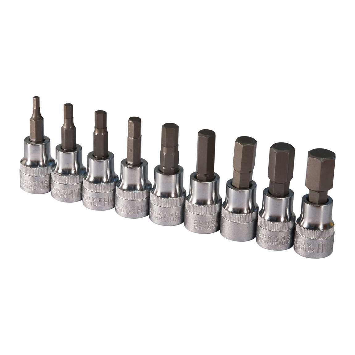 9 Piece Metric 3/8" Drive In-Hex Socket Set