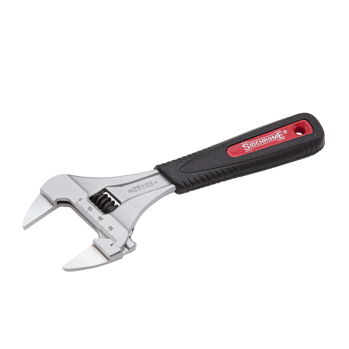 Adj. Wrench Prem. Chrome Bi-Mat Hdle Big Mouth Slim Jaw 200mm/8''
